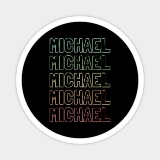 Michael Name Pattern Magnet